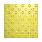 Плитка тактильная керамическая с шахматным расположением конусов для обозначения непреодолимого препятствия на пути следования, желтая, 300х300 мм
